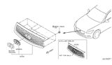 Diagram for Infiniti Grille - 62310-6HH0A