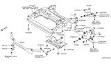 Diagram for Infiniti EX37 Control Arm - 54501-1BD2B