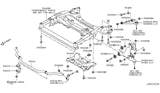 Diagram for 2016 Infiniti Q50 Front Cross-Member - 54401-4GE0A