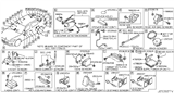 Diagram for Infiniti QX60 Parking Assist Distance Sensor - 28438-4HB3A