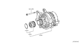 Diagram for 2018 Infiniti Q60 Alternator Pulley - 23151-HG00A