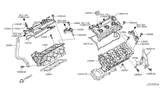 Diagram for 2015 Infiniti Q50 Cylinder Head - 11039-91C0N