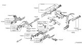 Diagram for 2018 Infiniti Q50 Rear Crossmember - 75650-6HB0A