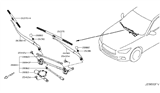 Diagram for 2018 Infiniti Q50 Wiper Arm - 28881-4GF0A