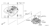 Diagram for Infiniti Q50 Engine Cover - 14041-5CA0A