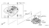 Diagram for 2018 Infiniti Q50 Engine Cover - 14041-5CA0A