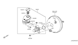 Diagram for 2017 Infiniti Q50 Brake Master Cylinder - D6010-4GK7A