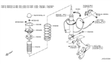 Diagram for Infiniti Q50 Shock Absorber - E6210-4GA0C