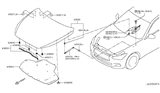 Diagram for Infiniti Lift Support - 65470-4GA1A