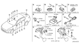 Diagram for 2014 Infiniti Q50 Seat Switch - 25491-4GA1B