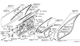 Diagram for Infiniti Q50 Weather Strip - 80834-4GA0A