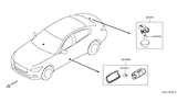 Diagram for Infiniti Q50 Interior Light Bulb - 26470-60U0E