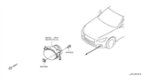 Diagram for Infiniti Q60 Fog Light - 26150-8990C