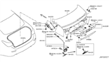 Diagram for 2015 Infiniti Q50 Tailgate Lift Support - 84430-4GA0A