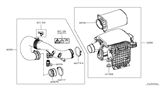 Diagram for Infiniti Air Duct - 16576-2V70A