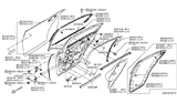 Diagram for 2015 Infiniti Q50 Weather Strip - 82839-4GA1B