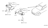 Diagram for 2016 Infiniti Q50 Sun Visor - 96401-4HB0A