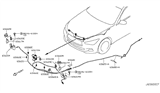 Diagram for 2018 Infiniti Q60 Hood Cable - 65620-4GA0A