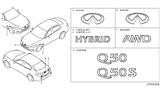 Diagram for 2016 Infiniti Q50 Emblem - 84890-4HB4A