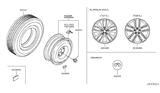 Diagram for 2014 Infiniti Q50 Spare Wheel - D0C00-4GA3B