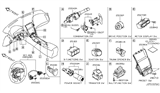 Diagram for Infiniti Q50 Wiper Switch - 25560-4GA7A