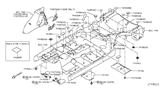 Diagram for 2014 Infiniti Q50 Exhaust Heat Shield - 74762-CD000