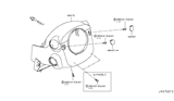 Diagram for Infiniti Steering Column Cover - 48470-4GF2A