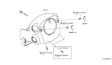 Diagram for 2014 Infiniti Q50 Steering Column Cover - 48470-4GF2A