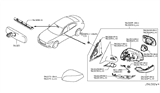 Diagram for Infiniti Q50 Car Mirror - 96301-6HL6A