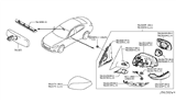 Diagram for 2020 Infiniti Q50 Car Mirror - 96301-6HL6A