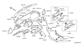 Diagram for Infiniti Glove Box - 68500-4GF0A