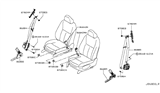 Diagram for 2015 Infiniti Q50 Seat Belt - 86885-4HB0A