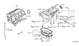 Diagram for Infiniti Q50 Oil Pan Gasket - 11121-5CA1A