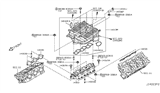 Diagram for Infiniti M56 Intake Manifold Gasket - 14032-JK21A