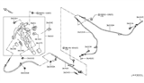 Diagram for 2021 Infiniti Q60 Parking Brake Cable - 36530-4GE0A