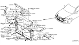 Diagram for Infiniti Radiator Support - 62512-4GA0A