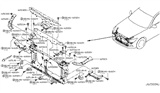 Diagram for 2021 Infiniti Q60 Radiator Support - 62512-4GA0A