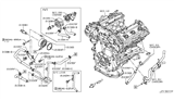 Diagram for Infiniti QX70 Oil Cooler - 21305-JK24B