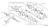 Diagram for 2017 Infiniti Q60 Axle Shaft - 39601-4GB0A