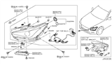 Diagram for Infiniti Headlight - 26060-4HB0B