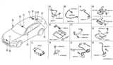 Diagram for Infiniti Antenna Cable - 24058-JK000