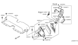 Diagram for 2020 Infiniti Q60 Air Duct - 16576-5CA5A