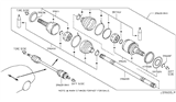 Diagram for 2017 Infiniti Q70 Axle Shaft - 39704-4GA0A