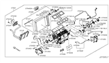 Diagram for Infiniti Q50 Blend Door Actuator - 27742-4GF0A