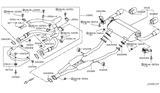 Diagram for Infiniti Muffler Hanger Straps - 20651-4GA0A
