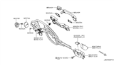 Diagram for 2022 Infiniti Q50 Door Latch Assembly - 82501-4GA0A