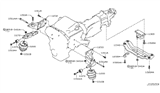 Diagram for 2014 Infiniti Q50 Transfer Case Mount - 11331-4GA5A