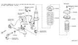 Diagram for Infiniti Shock Absorber - E6110-4GA1D