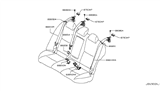 Diagram for 2014 Infiniti Q50 Seat Belt - 88844-4HB0A