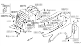 Diagram for 2020 Infiniti Q50 Wheelhouse - 63841-4GA0B